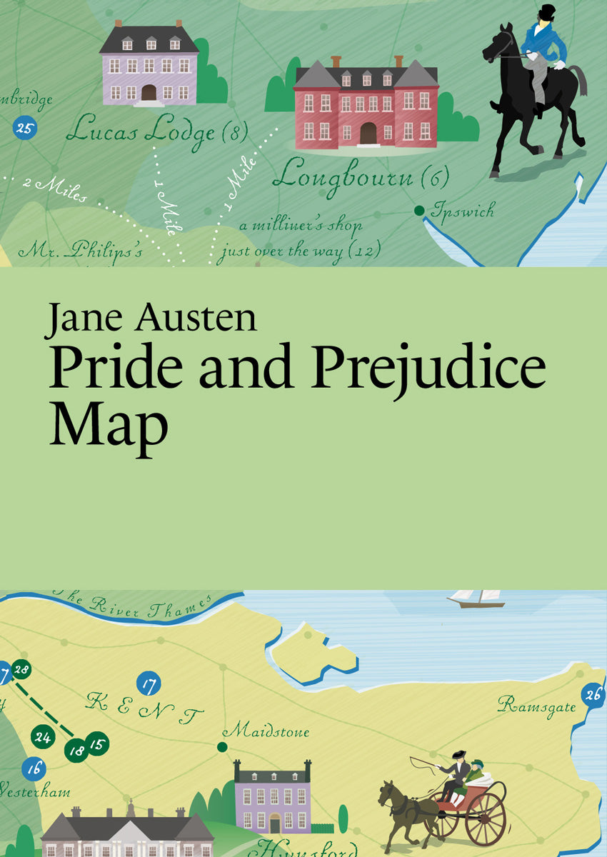 Pride and Prejudice Map by Literary Maps