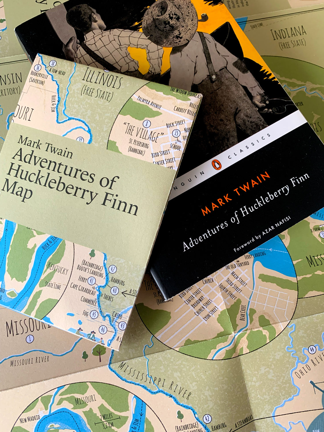Adventures of Huckleberry Finn Map