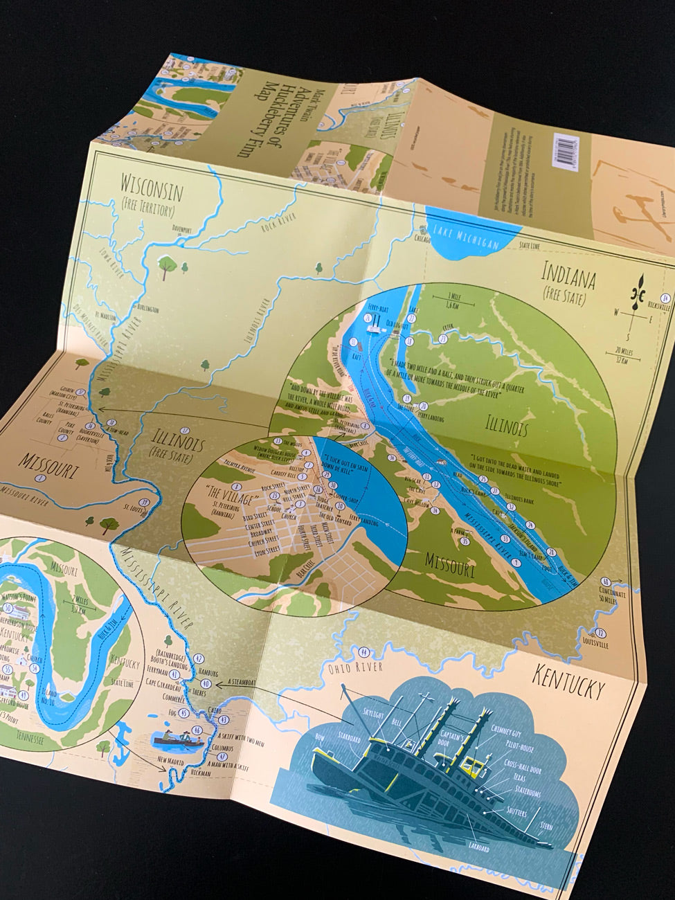 Adventures of Huckleberry Finn Map