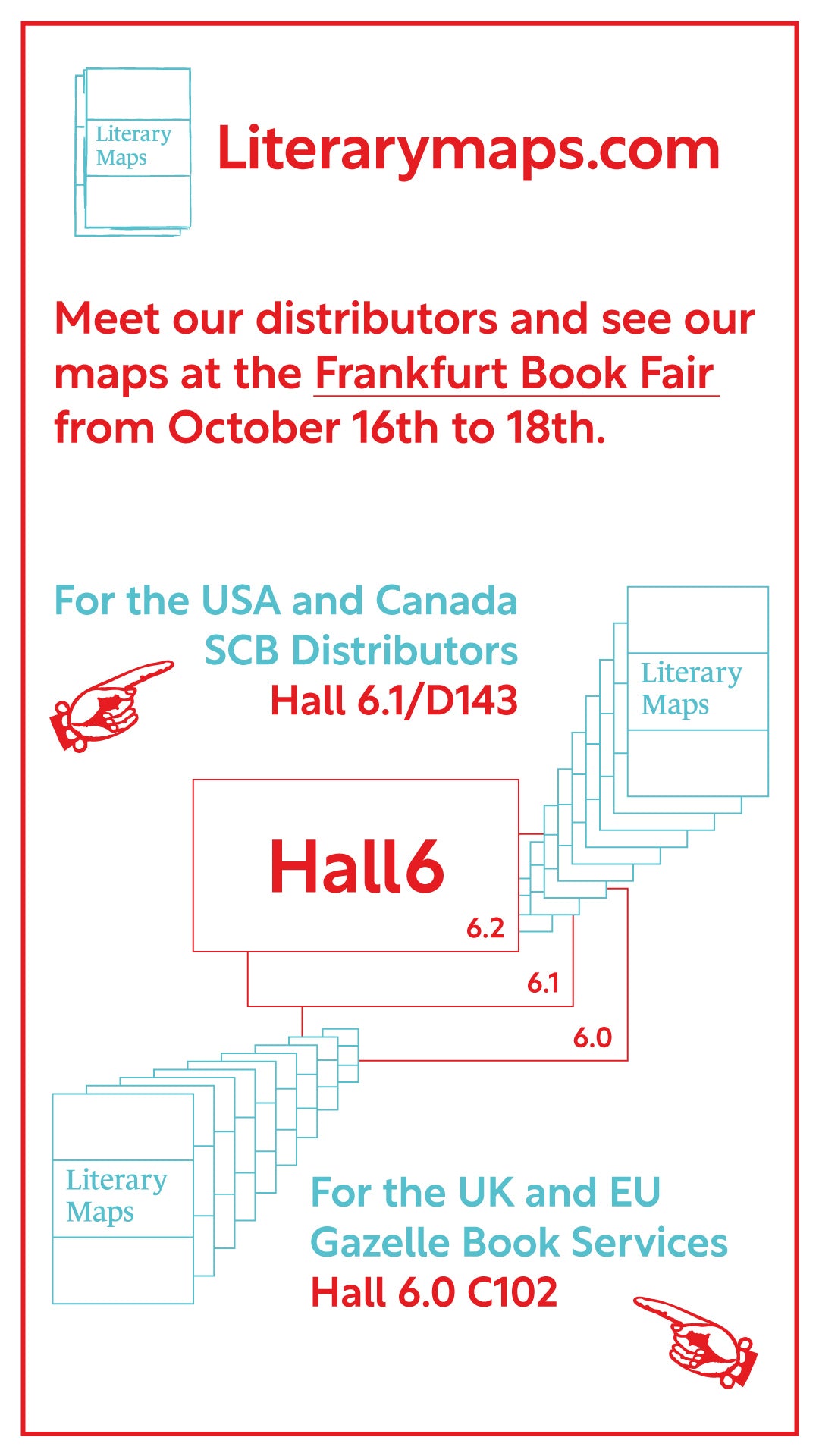 Meet our distributors and see our maps at the Frankfurt Book Fair from October 16th to 18th.