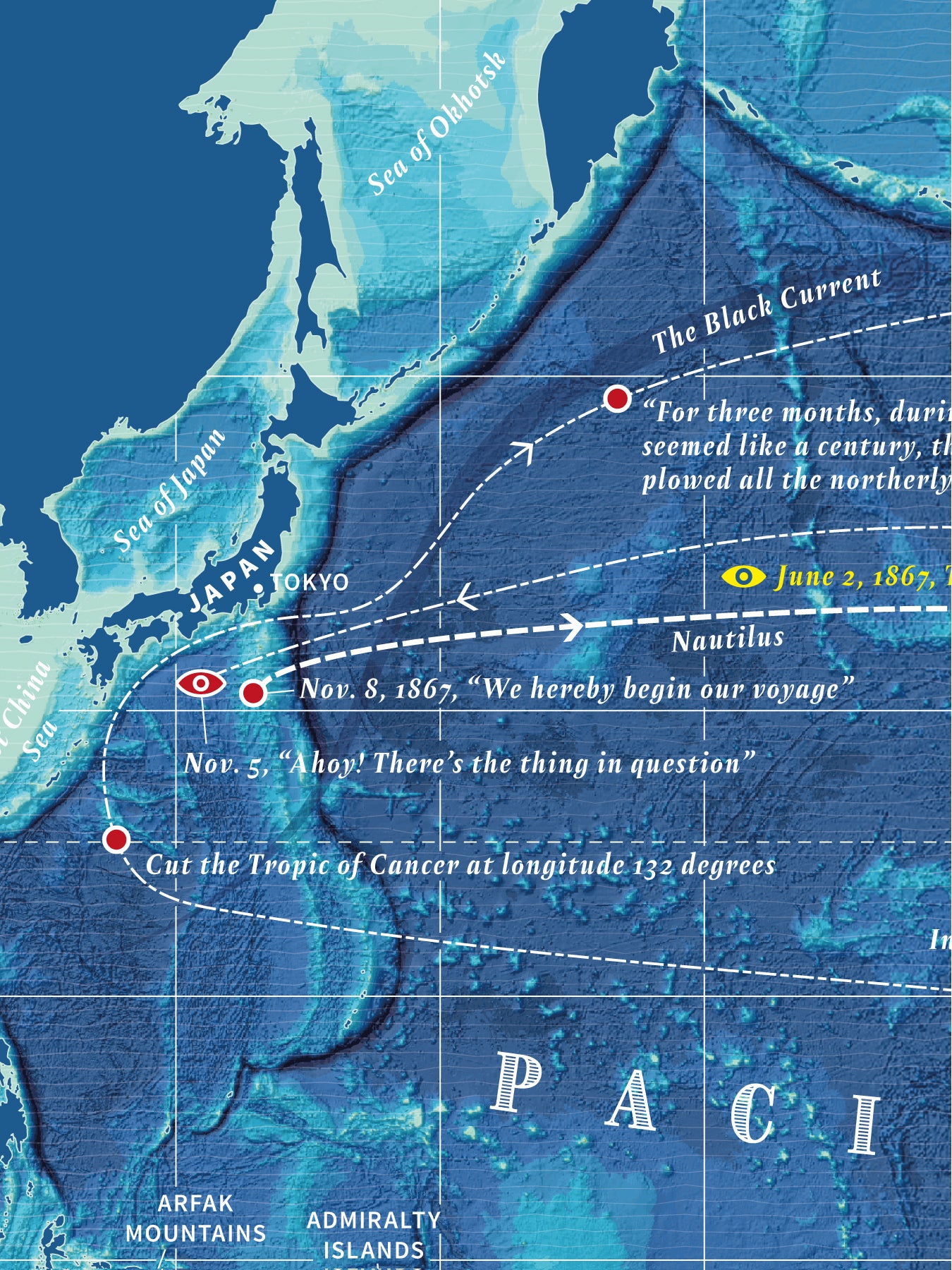 Twenty Thousand Leagues Under the Sea Map