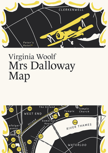 Virginia Woolf Mrs Dalloway Map. Literarymaps.com. Book Map. Literary Map.