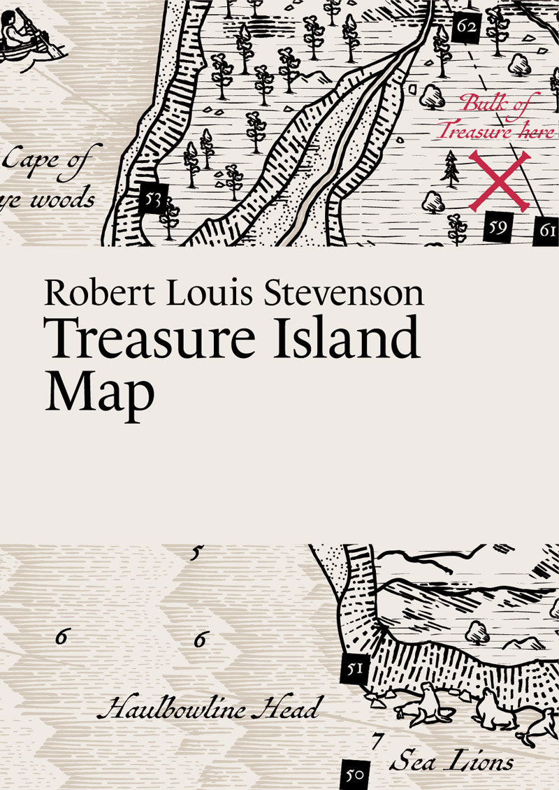 Robert Louis Stevenson Treasure Island Map. Literarymaps.com. Book Map.